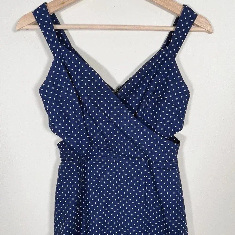 Anthropologie Greylin Cutoff Polka Dot Dress - Picture 5 of 12